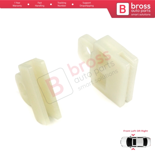 2 Types Power and Manual Window Regulator Glass Channel Slider Sash Connector Clips for Toyota