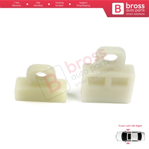 2 Types Power and Manual Window Regulator Glass Channel Slider Sash Connector Clips for Toyota