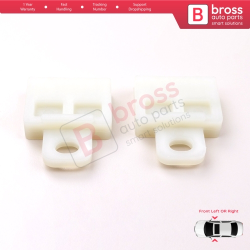 2 Pieces Window Regulator Glass Channel Slider Sash Connector Clips for Toyota