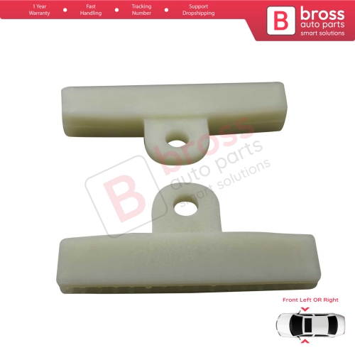 2 Pieces Window Regulator Glass Channel Slider Sash Connector Clips for Toyota Type 1