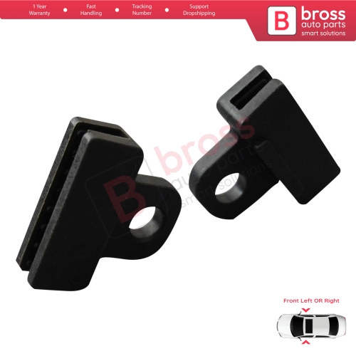 2 Pieces Window Regulator Glass Channel Slider Sash Connector Clips for Toyota Type 2