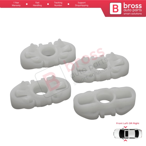 4 Pieces Window Regulator Sliding Pivot Guide Jaw Set for Ford Transit MK5 6 7 EY FY TT9 1994-2014