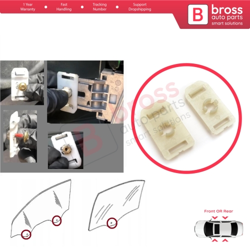 Window Regulator Glass Rail Mount Bracket Sash Clips for Mercedes C Class W203 S203 CL203 CLC 2037200114