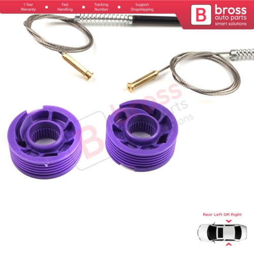 Window Regulator Repair Kit Rear Left or Right for Audi A3 S3 MK3 8V 2012-2021 4/5 Door 8V4839461 8V4839462