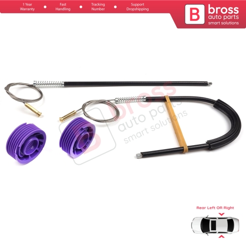 Window Regulator Repair Kit Rear Left or Right for Audi A3 S3 MK3 8V 2012-2021 4/5 Door 8V4839461 8V4839462