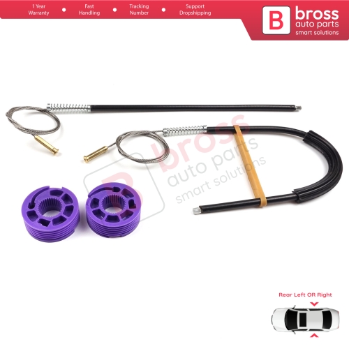 Window Regulator Repair Kit Rear Left or Right for Audi A3 S3 MK3 8V 2012-2021 4/5 Door 8V4839461 8V4839462
