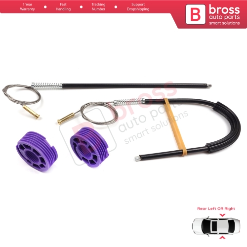 Window Regulator Repair Kit Rear Left or Right for Audi A3 S3 MK3 8V 2012-2021 4/5 Door 8V4839461 8V4839462