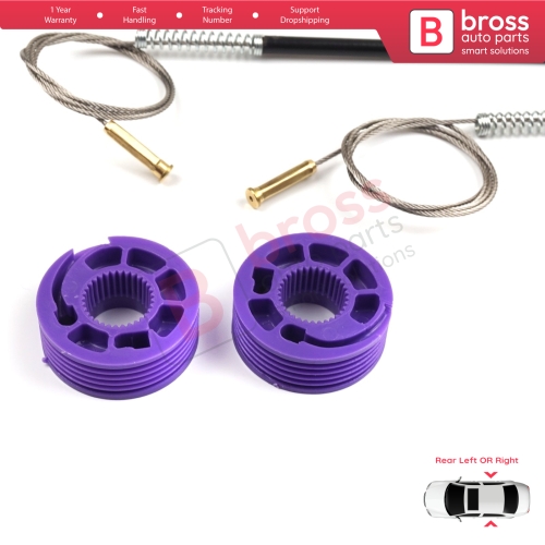 Window Regulator Repair Kit Rear Left or Right for Audi A3 S3 MK3 8V 2012-2021 4/5 Door 8V4839461 8V4839462