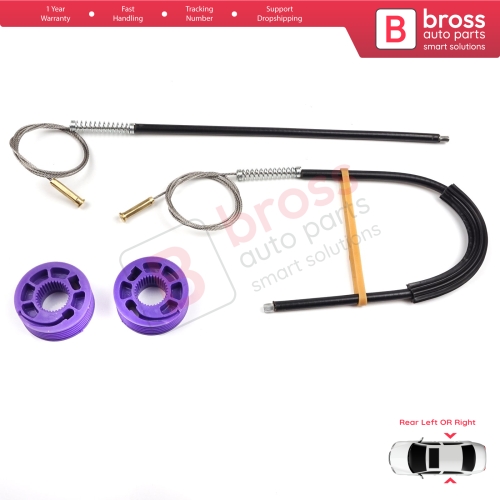 Window Regulator Repair Kit Rear Left or Right for Audi A3 S3 MK3 8V 2012-2021 4/5 Door 8V4839461 8V4839462