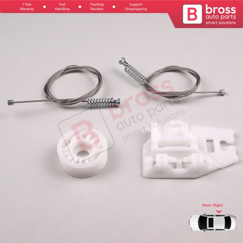 Window Regulator Repair Kit Rear Right Door for BMW 3 Series E46 1998-2005 4/5 Door 51358212100