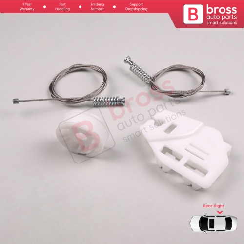 Window Regulator Repair Kit Rear Right Door for BMW 3 Series E46 1998-2005 4/5 Door 51358212100