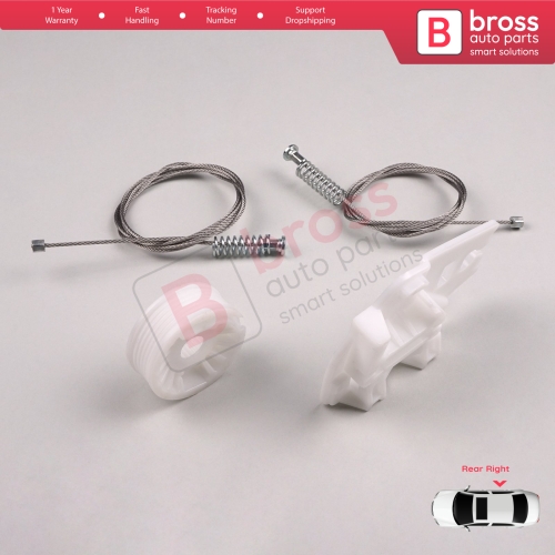 Window Regulator Repair Kit Rear Right Door for BMW 3 Series E46 1998-2005 4/5 Door 51358212100