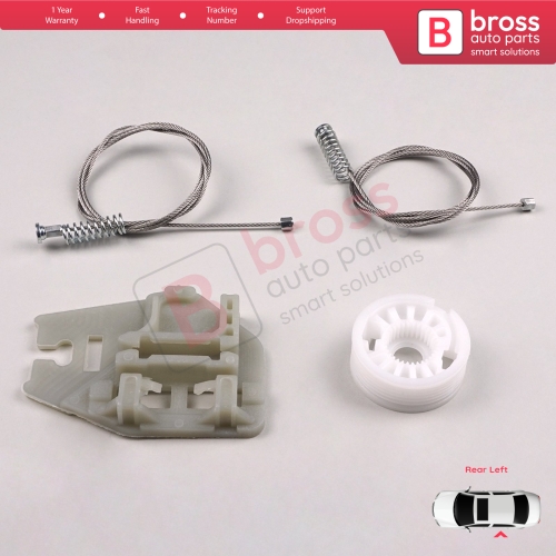 Window Regulator Repair Kit Rear Left Door for BMW 3 Series E46 1998-2005 4/5 Door 51358212099