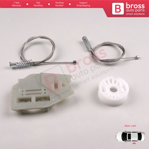 Window Regulator Repair Kit Rear Left Door for BMW 3 Series E46 1998-2005 4/5 Door 51358212099