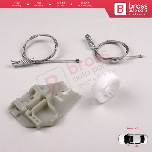 Window Regulator Repair Kit Rear Left Door for BMW 3 Series E46 1998-2005 4/5 Door 51358212099