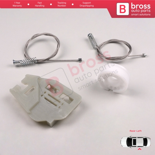 Window Regulator Repair Kit Rear Left Door for BMW 3 Series E46 1998-2005 4/5 Door 51358212099