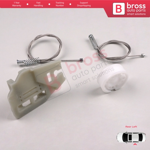 Window Regulator Repair Kit Rear Left Door for BMW 3 Series E46 1998-2005 4/5 Door 51358212099