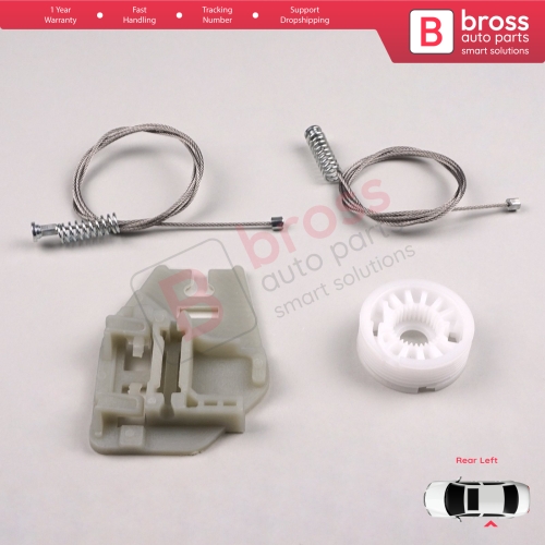 Window Regulator Repair Kit Rear Left Door for BMW 3 Series E46 1998-2005 4/5 Door 51358212099