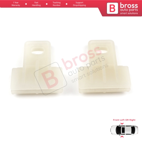 2 Pieces Window Regulator Glass Channel Slider Sash Connector Clips