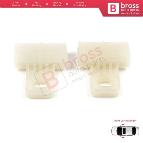Front Left or Right Door Window Glass Holder Connector Sash Clips For Renault Megane MK3 BZ0/1 DZ0/1 KZ0/1 Fluence L3
