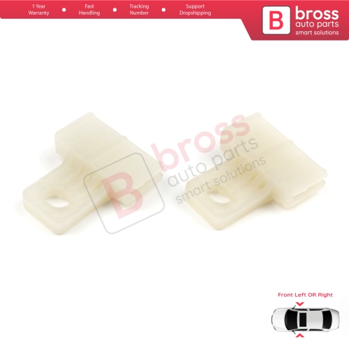 Front Left or Right Door Window Glass Holder Connector Sash Clips For Renault Megane MK3 BZ0/1 DZ0/1 KZ0/1 Fluence L3