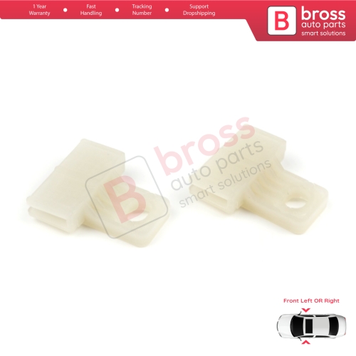 Front Left or Right Door Window Glass Holder Connector Sash Clips For Renault Megane MK3 BZ0/1 DZ0/1 KZ0/1 Fluence L3