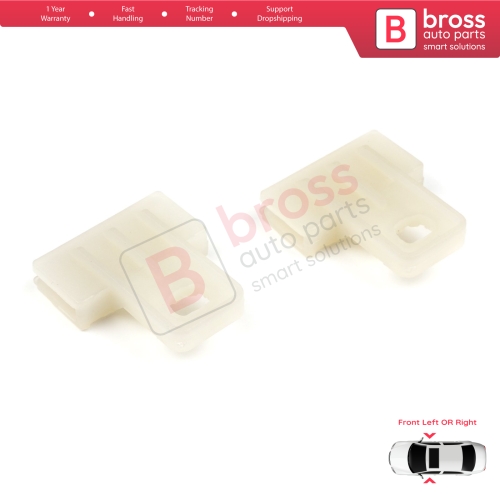 Front Left or Right Door Window Glass Holder Connector Sash Clips For Renault Megane MK3 BZ0/1 DZ0/1 KZ0/1 Fluence L3