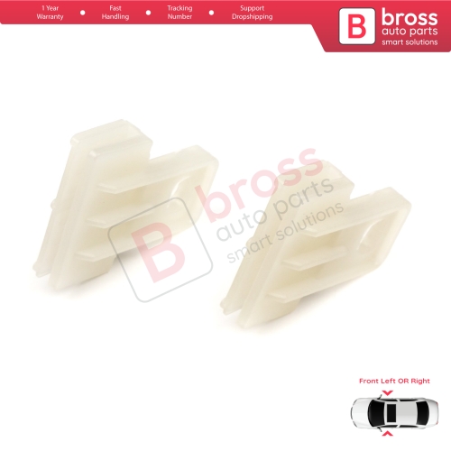 2 Pieces Window Regulator Glass Channel Slider Sash Connector Clips