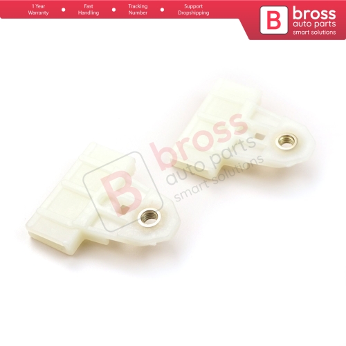 2 Pieces Window Regulator Glass Channel Slider Sash Connector Clips for Nissan Hyundai