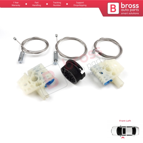 Window Regulator Repair Kit Front Left for VW Golf MK6 A6 5K 5K1 AJ5 Variant 2008-20014 5-Door 5K0837461