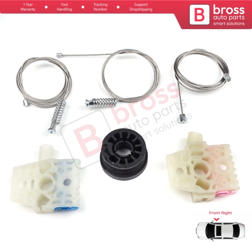 Window Regulator Repair Kit Front Right for VW Golf MK6 A6 5K 5K1 AJ5 Variant 2008-20014 5-Door 5K0837462