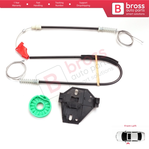 Window Regulator Repair Kit Front Left Door 7D0959801 for VW T4 Caravelle Eurovan 1990–2003