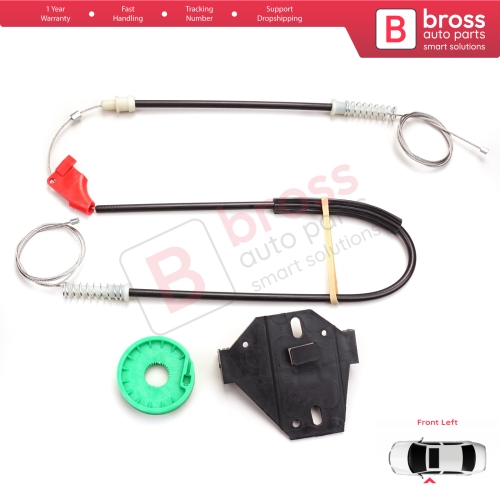 Window Regulator Repair Kit Front Left Door 7D0959801 for VW T4 Caravelle Eurovan 1990–2003