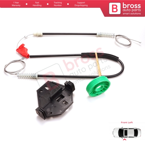 Window Regulator Repair Kit Front Left for VW Transporter T4 MK4 Eurovan Caravelle 1990-2003 7D0959801