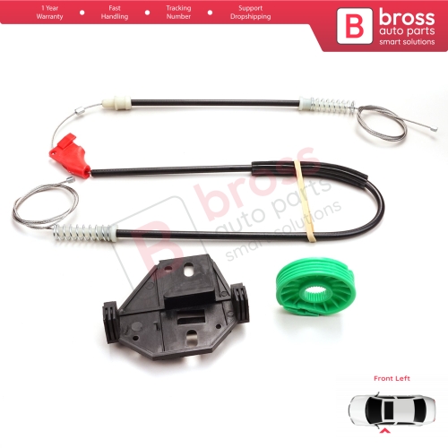 Window Regulator Repair Kit Front Left for VW Transporter T4 MK4 Eurovan Caravelle 1990-2003 7D0959801