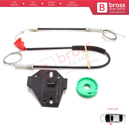 Window Regulator Repair Kit Front Left for VW Transporter T4 MK4 Eurovan Caravelle 1990-2003 7D0959801