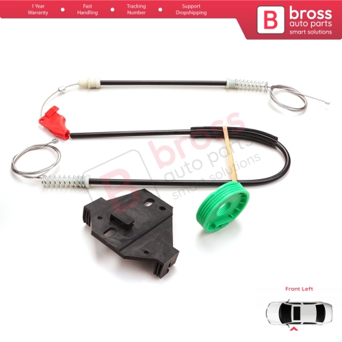 Window Regulator Repair Kit Front Left for VW Transporter T4 MK4 Eurovan Caravelle 1990-2003 7D0959801