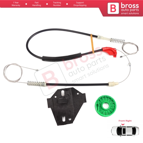 Window Regulator Repair Kit Front Right for VW Transporter T4 MK4 Eurovan Caravelle 1990-2003 7D0959802
