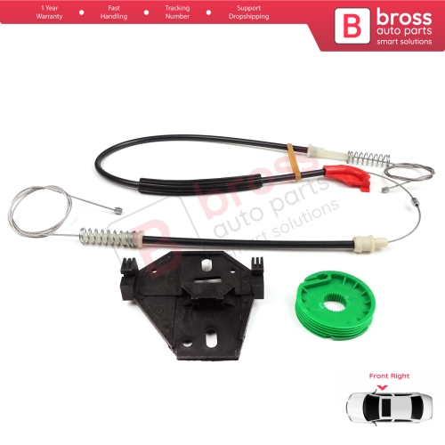 Window Regulator Repair Kit Front Right for VW Transporter T4 MK4 Eurovan Caravelle 1990-2003 7D0959802
