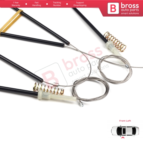 Window Regulator Repair Kit Front Left for Audi A1 MK1 8X 8X1 8XK 2010-2019 3-Door Hatchback 8X3837461 