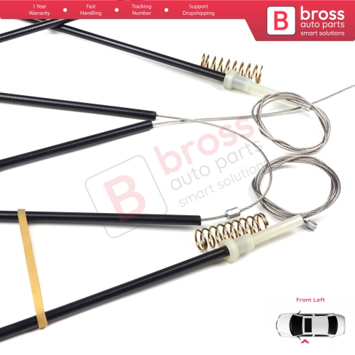 Window Regulator Repair Kit Front Left for Audi A1 MK1 8X 8X1 8XK 2010-2019 3-Door Hatchback 8X3837461 