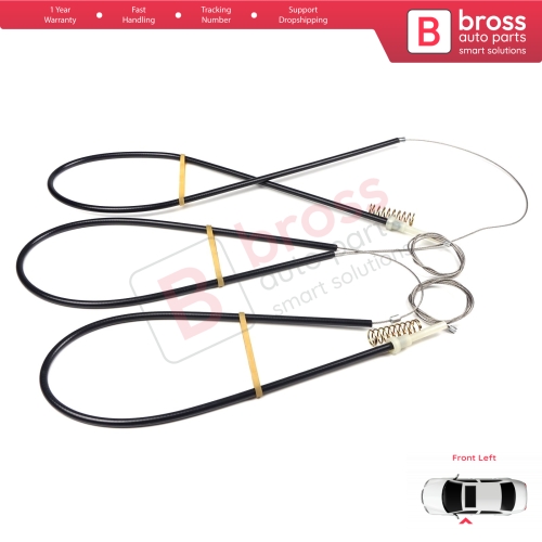 Window Regulator Repair Kit Front Left for Audi A1 MK1 8X 8X1 8XK 2010-2019 3-Door Hatchback 8X3837461 
