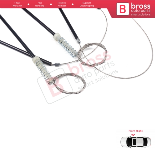 Window Regulator Repair Kit Front Right for Audi A1 MK1 8X 8X1 8XK 2010-2019 3-Door Hatchback 8X3837461 