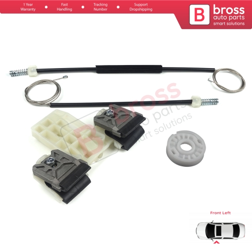 Window Regulator Repair Kit Front Left for Skoda Fabia MK2 5J MG 542 545 2006-2014 5-Door 5J1837401