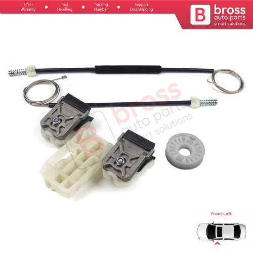Window Regulator Repair Kit Front Left for Skoda Fabia MK2 5J MG 542 545 2006-2014 5-Door 5J1837401