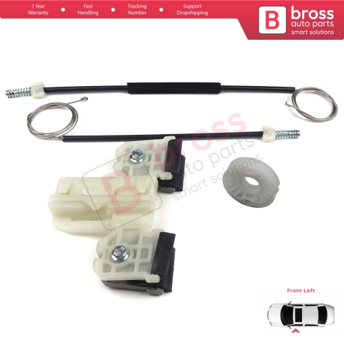 Window Regulator Repair Kit Front Left for Skoda Fabia MK2 5J MG 542 545 2006-2014 5-Door 5J1837401