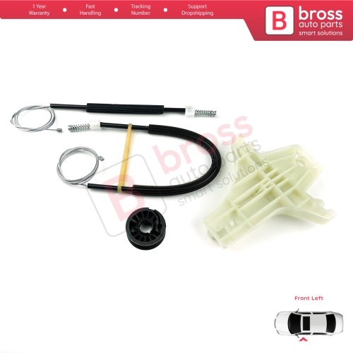 Window Regulator Repair Kit Front Left for VW Amarok MK1 2H 2010-2022 4-Door Pickup 2H0837401