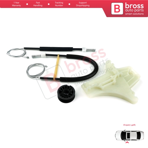Window Regulator Repair Kit Front Left for VW Amarok MK1 2H 2010-2022 4-Door Pickup 2H0837401