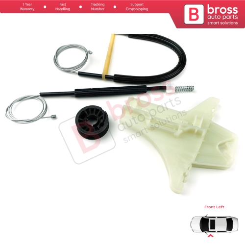 Window Regulator Repair Kit Front Left for VW Amarok MK1 2H 2010-2022 4-Door Pickup 2H0837401