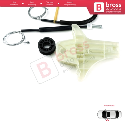 Window Regulator Repair Kit Front Left for VW Amarok MK1 2H 2010-2022 4-Door Pickup 2H0837401